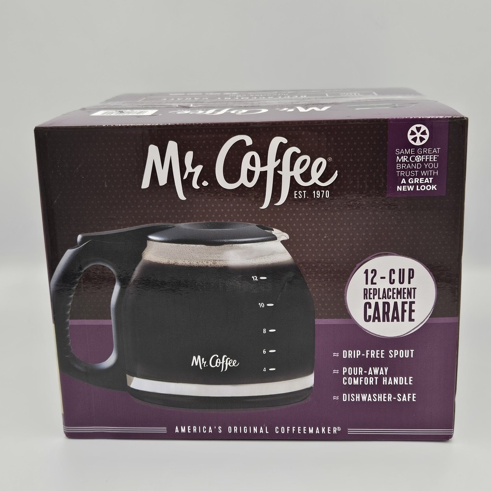 Mr Coffee 12 Cup Replacement Carafe Glass Coffee Pot New In Box Drip‎ Free Spout